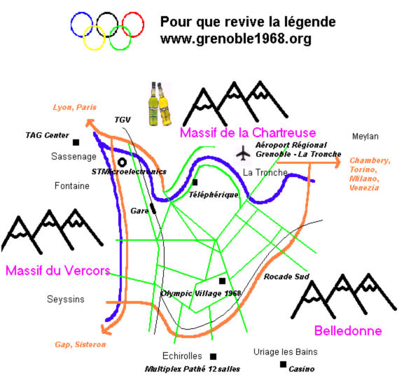 Grenoble Map